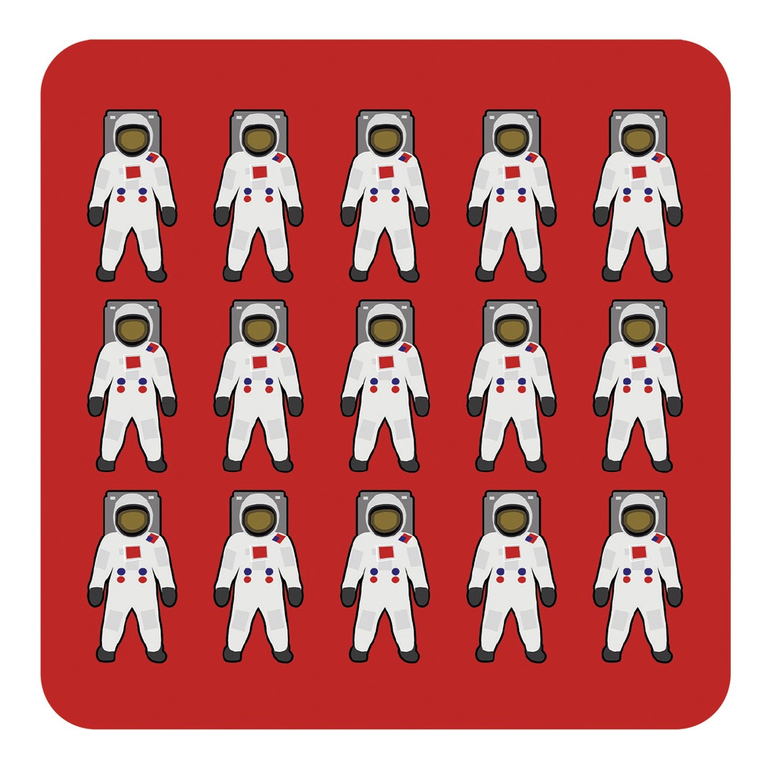 Space Cork Coaster Astronaut Edu Sci